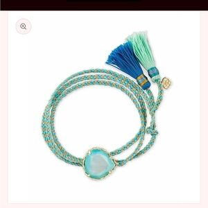 Elegant Blue and Gold Braided Bracelet